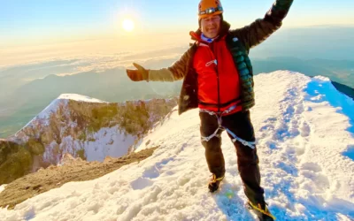 L’alpiniste Francois-Guy Thivierge au sommet du Mexique
